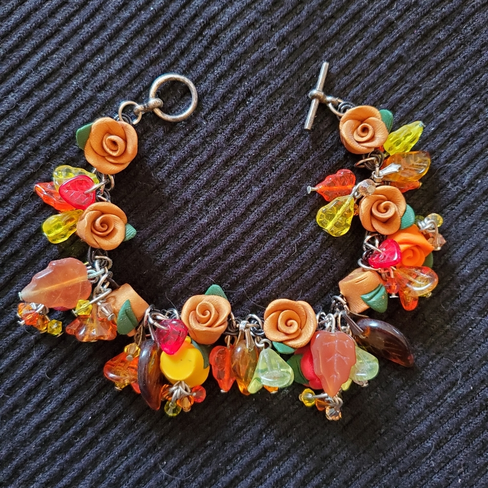 Hand Made Charm Bracelet Autumn